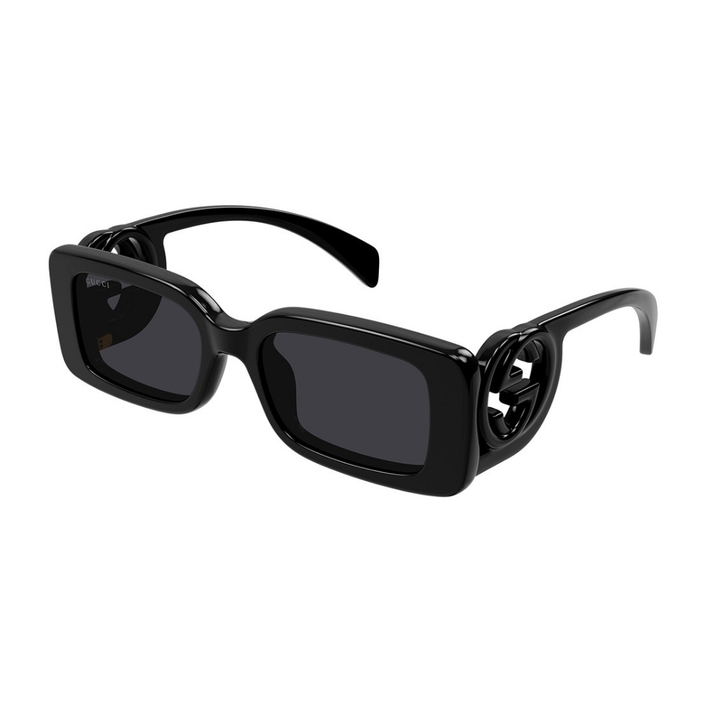 New Gucci Gg1325s 001 Square Black Women Sunglasses